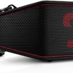 Teufel ROCKSTER Cross 2 Tragbarer Bluetooth Lautsprecher für drinnen und draußen, mit Langer Akkulaufzeit bis 38 Std, IPX5 Strahlwassergeschützt, Stereo Speaker - Black & Red