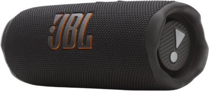 JBL Flip 7, kabelloser tragbarer Bluetooth-Lautsprecher, 16 Stunden Akkulaufzeit, IP68 wasserdicht, Staub- und stoßfest, JBL Pro Sound mit AI Boost, Auracast Multi-Speaker-Verbindung, Schwarz