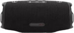 JBL Charge 6, tragbarer Bluetooth-Lautsprecher, 28 Stunden Akkulaufzeit, IP68 wasserdicht, Staub- und stoßfest, JBL Pro Sound mit AI Sound Boost, Auracast Multi-Speaker, Schwarz