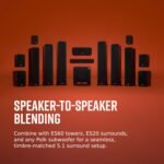 Polk Audio Signature Elite ES35 Centerlautsprecher, schlanker, hochauflösender Center Lautsprecher, Hi-Res Zertifiziert, Dolby Atmos und DTS:X kompatibel (Stück)