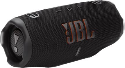 JBL Charge 6, tragbarer Bluetooth-Lautsprecher, 28 Stunden Akkulaufzeit, IP68 wasserdicht, Staub- und stoßfest, JBL Pro Sound mit AI Sound Boost, Auracast Multi-Speaker, Schwarz