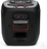 JBL Partybox Encore 2, kabelloser Bluetooth Partylautsprecher mit Mikrofon, 15 Stunden Spielzeit, IPX4 spritzwassergeschützt, Pro Sound, AI Sound Boost und Auracast Multi-Speaker, Schwarz