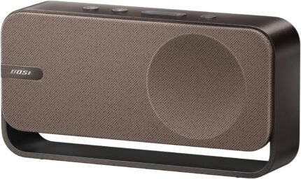 Bose SoundLink Home Lautsprecher, Premium, tragbarer und kabelloser Bluetooth-Regal-Lautsprecher, bis zu 9 Stunden Akkulaufzeit, Warmes Holz
