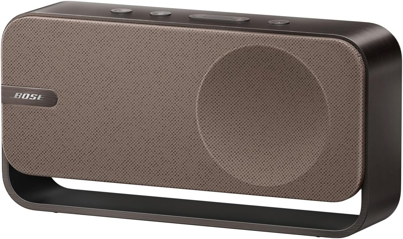71TRkDgRJNL._AC_SL1500 Bose SoundLink Home Lautsprecher, Premium, tragbarer und kabelloser Bluetooth-Regal-Lautsprecher, bis zu 9 Stunden Akkulaufzeit, Warmes Holz