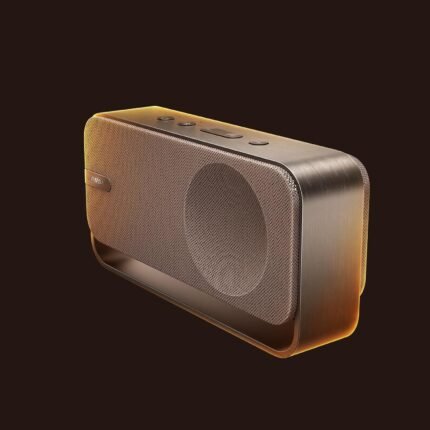 Bose SoundLink Home Lautsprecher, Premium, tragbarer und kabelloser Bluetooth-Regal-Lautsprecher, bis zu 9 Stunden Akkulaufzeit, Warmes Holz