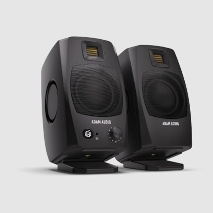 ADAM Audio D3V: Aktives Desktop-Monitorsystem mit USB-C-Anschluss (Paar, schwarz)