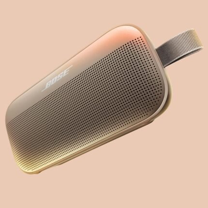 Bose SoundLink Flex Tragbarer Bluetooth Lautsprecher (2. Gen.), Tragbarer Outdoor Lautsprecher, wasserdicht und staubdicht, mit naturgetreuem Klang, bis zu 12 Stunden Akkulaufzeit, Sandstein