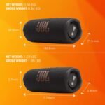 JBL Flip 7, kabelloser tragbarer Bluetooth-Lautsprecher, 16 Stunden Akkulaufzeit, IP68 wasserdicht, Staub- und stoßfest, JBL Pro Sound mit AI Boost, Auracast Multi-Speaker-Verbindung, Squad