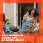 JBL Boombox 3 Wifi – Kabelloser Lautsprecher mit Bluetooth und Wifi – Kompatibel mit der JBL One App – 24 Stunden Wiedergabezeit – Wasser- und staubdicht – Integrierte Powerbank – Schwarz